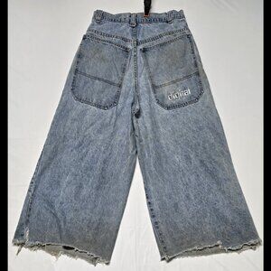 Rare Vintage “DIGITAL” Wide-Leg Denim Jeans (Unbranded)